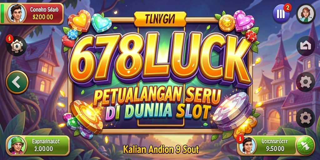 Tangkapan layar gameplay 678LUCK yang menampilkan gulungan slot yang berputar.