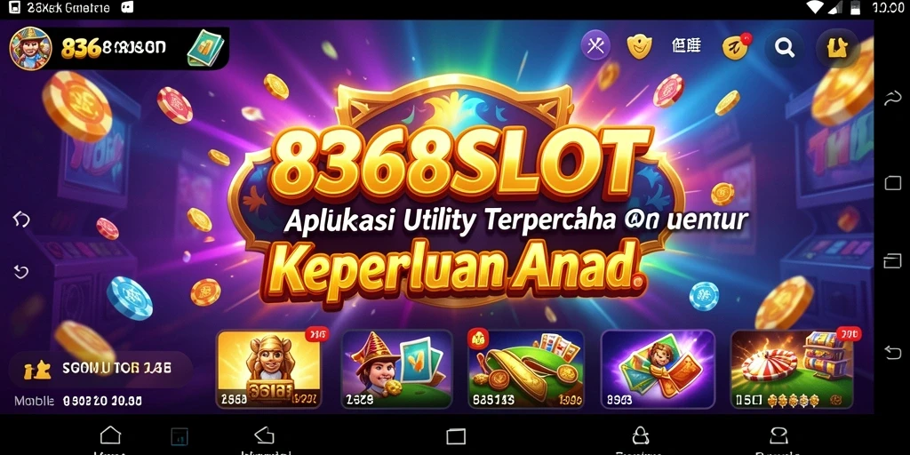 Tampilan antarmuka utama aplikasi 8368SLOT yang memudahkan pengguna.
