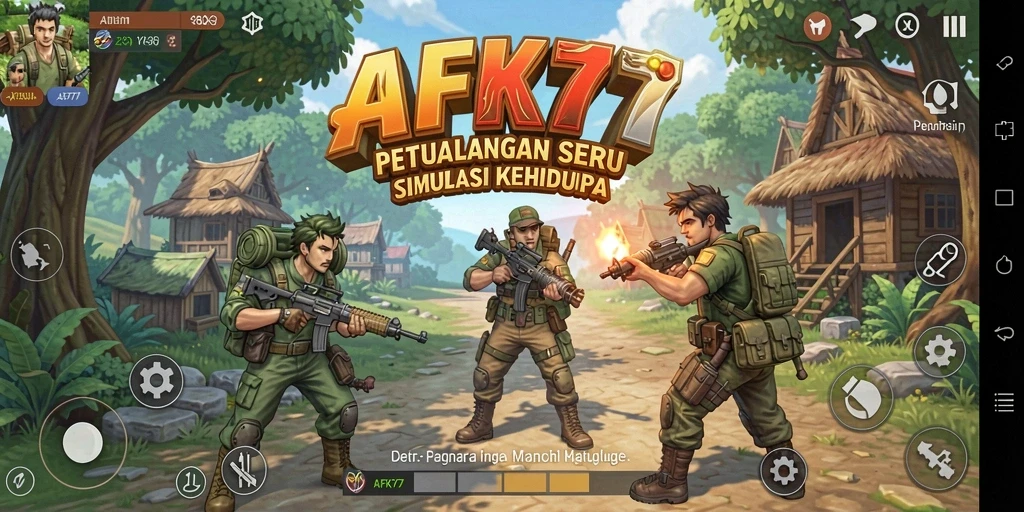 Tampilan gameplay AFK77 yang menawan dan interaktif.