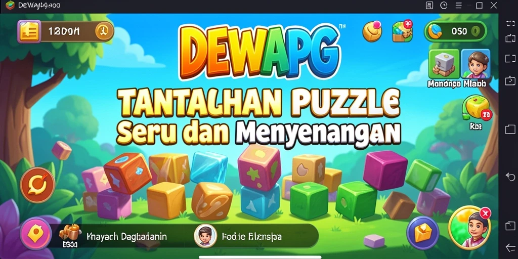 Tampilan menarik dari gameplay DEWAPG yang penuh tantangan Puzzle.
