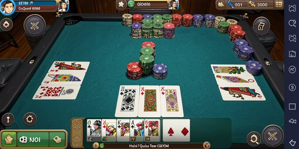 Screenshot gameplay QiuQiu yang menarik dan interaktif.