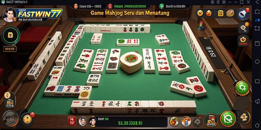Tampilan gameplay Mahjong seru dan menarik di FASTWIN77.