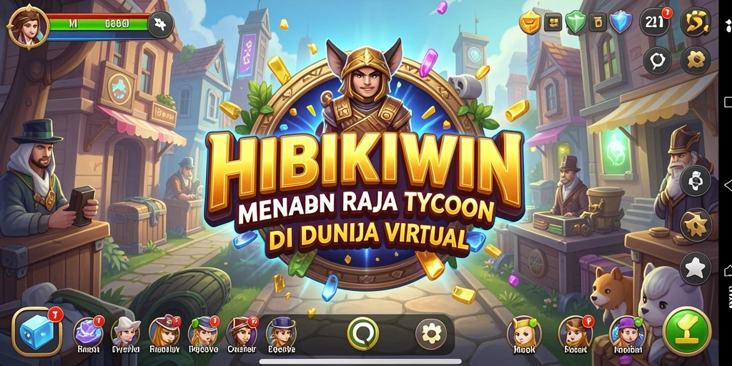 Screenshot utama HIBIKIWIN yang menampilkan gameplay Tycoon yang seru.