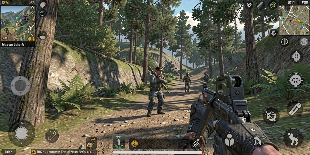 Tampilan gameplay seru dari IDR77 dengan strategi bertempur intens.