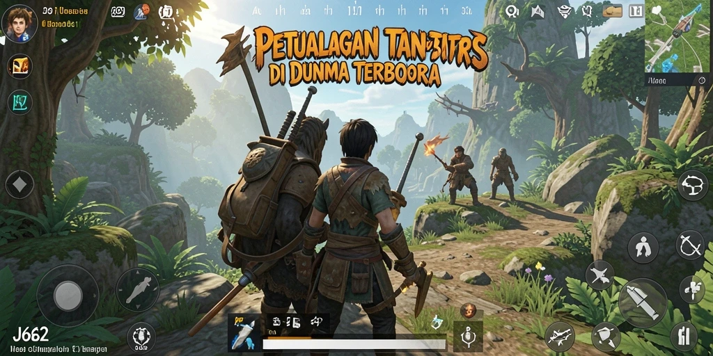 Tampilan gameplay menakjubkan dari dunia terbuka JJ62.
