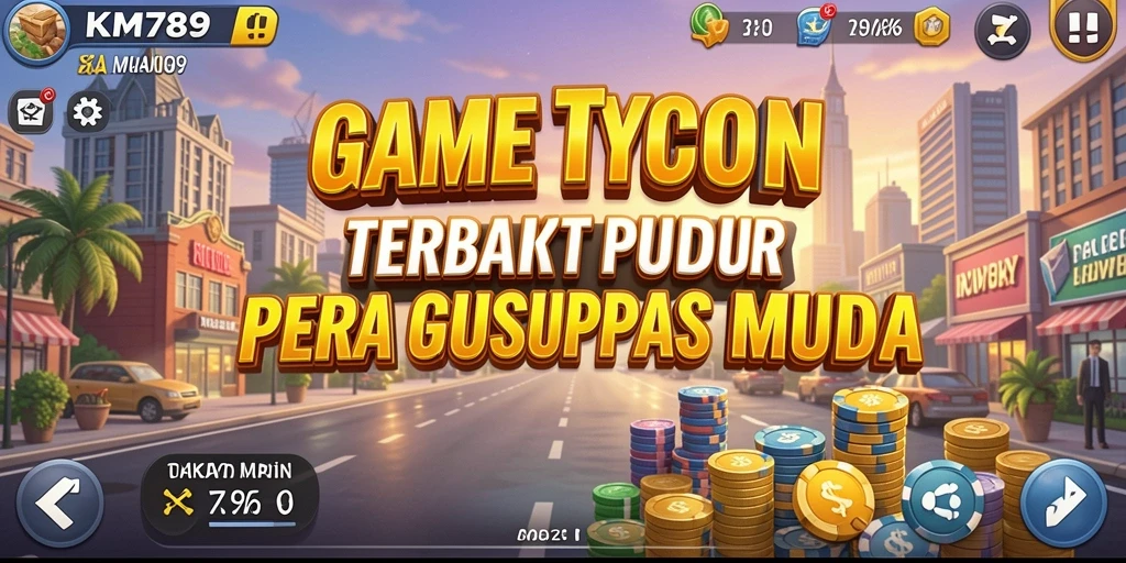 Tampilan gameplay menarik dari KM789 dengan elemen Tycoon yang mendebarkan.
