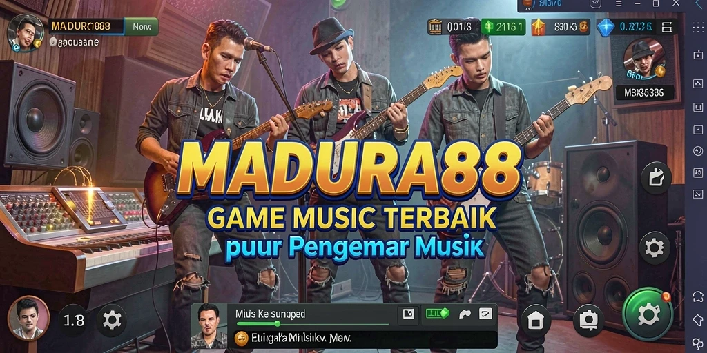 Screenshot gameplay MADURA88 menunjukkan pengalaman bermain musik yang seru.