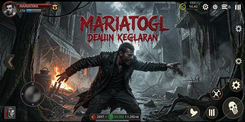 Tampilan gameplay MARIATOGL yang mencekam dan menegangkan.