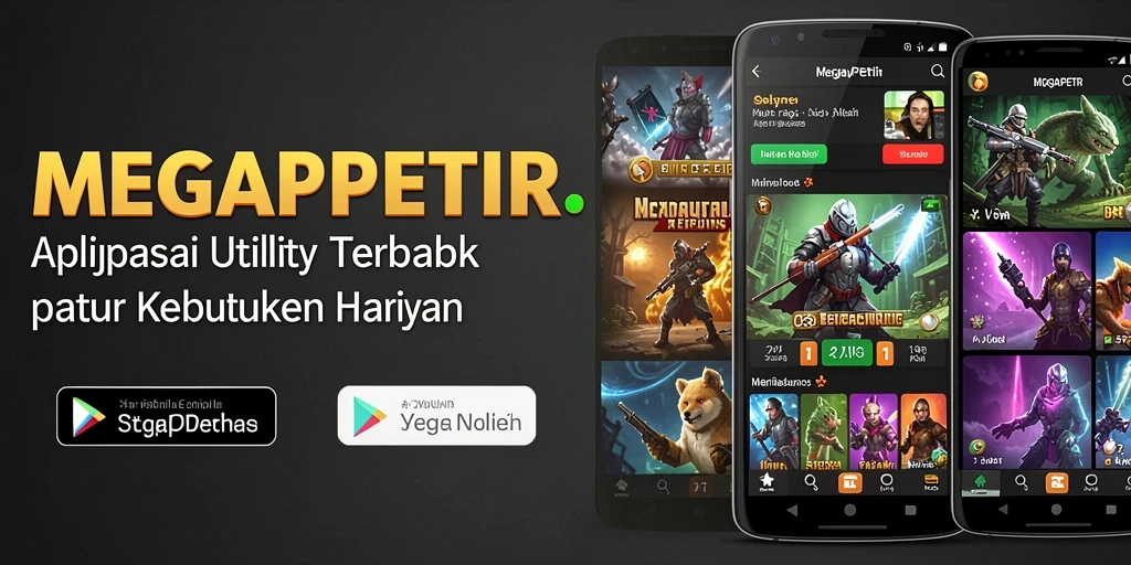 Tampilan antarmuka MEGAPETIR yang rapi dan fungsional.
