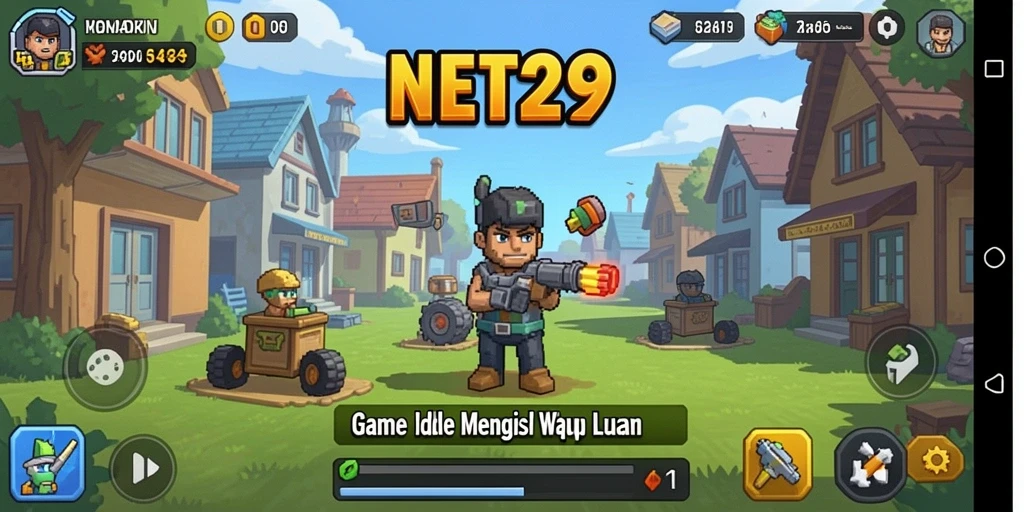 Tampilan gameplay NET29 dengan elemen Idle yang menarik.