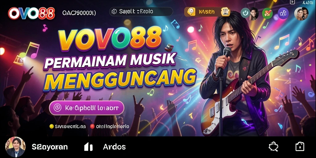 Screenshot OVO88 menampilkan gameplay musik yang seru dan interaktif.