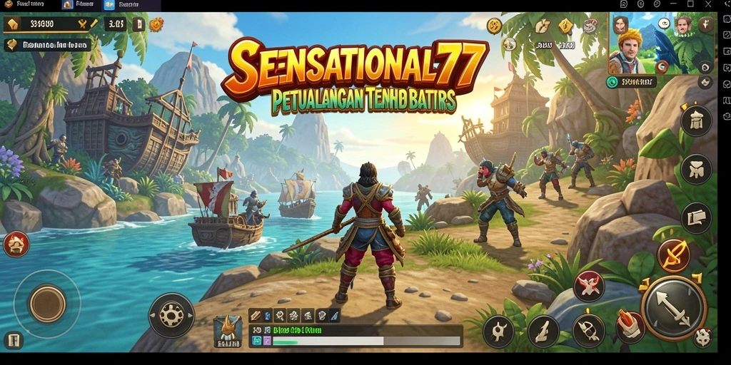 Tampilan gameplay menakjubkan dalam dunia terbuka SENSATIONAL77.