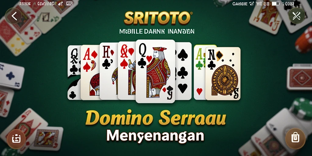 Tampilan utama gameplay SRITOTO yang menarik dalam permainan Domino.