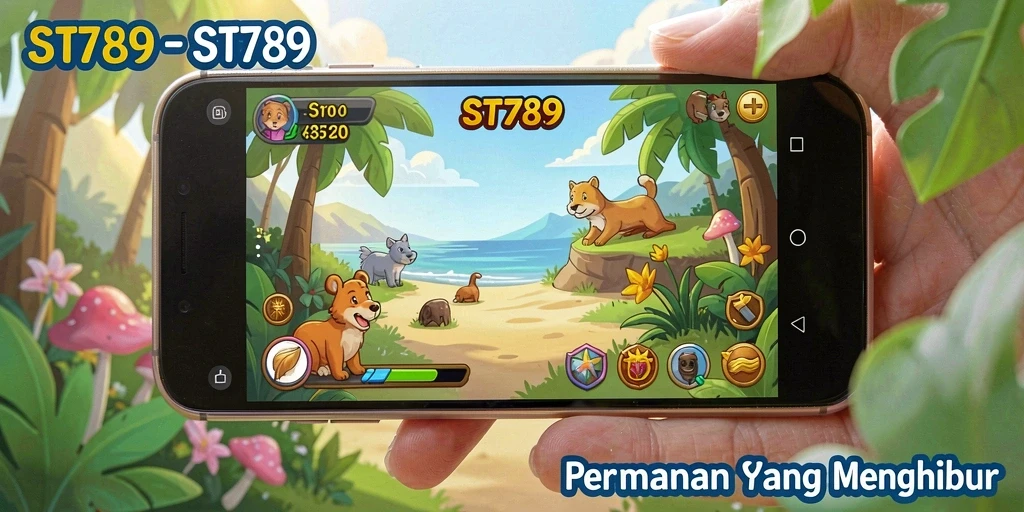 Tampilan gameplay ST789 yang penuh warna dan menyenangkan.