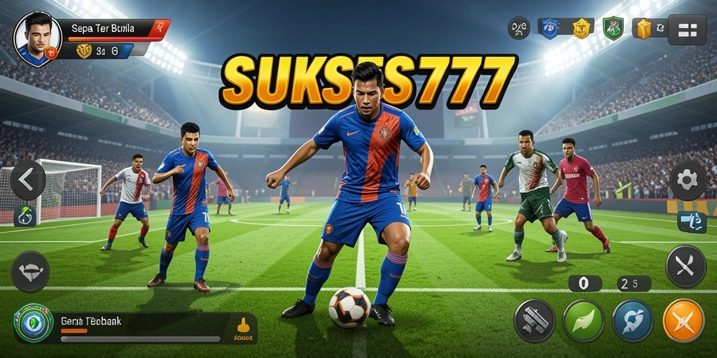 Tampilan menarik gameplay sepak bola di SUKSES777.