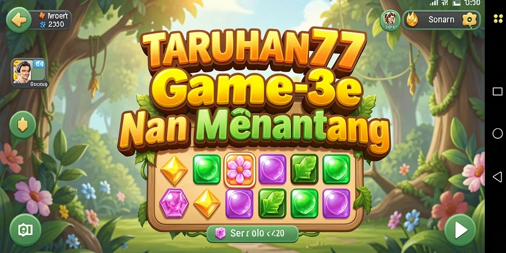 Gameplay seru TARUHAN77 dengan grafis menarik di layar.