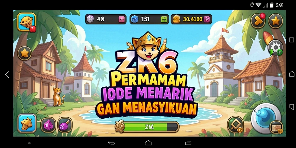 Tampilan gameplay ZK6 yang menarik dalam genre Idle.
